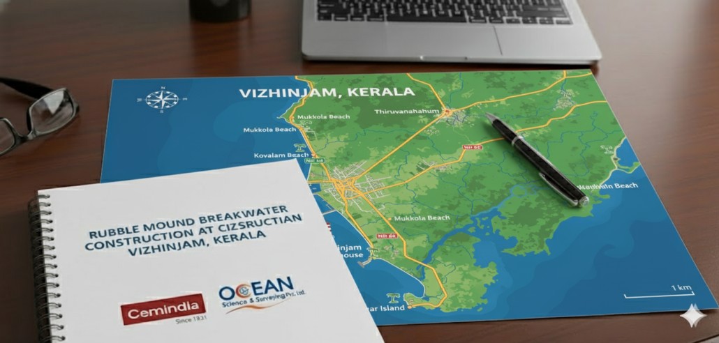 Rubble Mound Breakwater Construction at Vizhinjam, Kerala